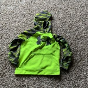 Under Armour Neon yellow and black hoodie